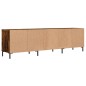 Mobile Porta TV Rovere Fumo 150x30x44,5 cm in Legno Multistrato