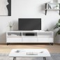 Mobile Porta TV Bianco 150x30x44,5 cm in Legno Multistrato Mobile Porta TV Bianco 150x30x44,5 cm in Legno Multistrato