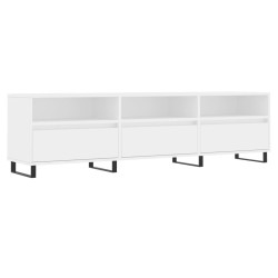 Mobile Porta TV Bianco 150x30x44,5 cm in Legno Multistrato