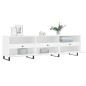 Mobile Porta TV Bianco 150x30x44,5 cm in Legno Multistrato Mobile Porta TV Bianco 150x30x44,5 cm in Legno Multistrato
