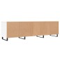 Mobile Porta TV Bianco 150x30x44,5 cm in Legno Multistrato Mobile Porta TV Bianco 150x30x44,5 cm in Legno Multistrato