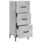 Credenza Grigio Cemento 34,5x34x90 cm in Legno Multistrato Credenza Grigio Cemento 34,5x34x90 cm in Legno Multistrato