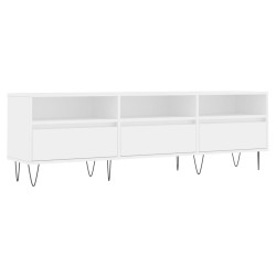 Mobile Porta TV Bianco 150x30x44,5 cm in Legno Multistrato