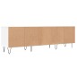 Mobile Porta TV Bianco 150x30x44,5 cm in Legno Multistrato Mobile Porta TV Bianco 150x30x44,5 cm in Legno Multistrato