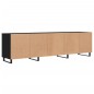 Mobile Porta TV Nero 150x30x44,5 cm in Legno Multistrato Mobile Porta TV Nero 150x30x44,5 cm in Legno Multistrato