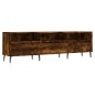 Mobile Porta TV Rovere Fumo 150x30x44,5 cm in Legno Multistrato Mobile Porta TV Rovere Fumo 150x30x44,5 cm in Legno Multistrato