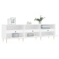 Mobile Porta TV Bianco 150x30x44,5 cm in Legno Multistrato Mobile Porta TV Bianco 150x30x44,5 cm in Legno Multistrato