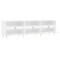 Mobile Porta TV Bianco 150x30x44,5 cm in Legno Multistrato Mobile Porta TV Bianco 150x30x44,5 cm in Legno Multistrato