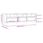 Mobile Porta TV Bianco 150x30x44,5 cm in Legno Multistrato Mobile Porta TV Bianco 150x30x44,5 cm in Legno Multistrato