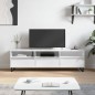 Mobile Porta TV Bianco Lucido 150x30x44,5 cm Legno Multistrato Mobile Porta TV Bianco Lucido 150x30x44,5 cm Legno Multistrato