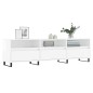 Mobile Porta TV Bianco Lucido 150x30x44,5 cm Legno Multistrato Mobile Porta TV Bianco Lucido 150x30x44,5 cm Legno Multistrato