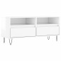 Mobile Porta TV Bianco Lucido 100x34,5x44,5cm Legno Multistrato Mobile Porta TV Bianco Lucido 100x34,5x44,5cm Legno Multistrato