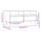 Mobile Porta TV Bianco Lucido 100x34,5x44,5cm Legno Multistrato Mobile Porta TV Bianco Lucido 100x34,5x44,5cm Legno Multistrato