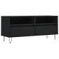 Mobile Porta TV Nero 100x34,5x44,5 cm in Legno Multistrato Mobile Porta TV Nero 100x34,5x44,5 cm in Legno Multistrato