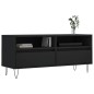 Mobile Porta TV Nero 100x34,5x44,5 cm in Legno Multistrato Mobile Porta TV Nero 100x34,5x44,5 cm in Legno Multistrato