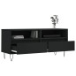 Mobile Porta TV Nero 100x34,5x44,5 cm in Legno Multistrato Mobile Porta TV Nero 100x34,5x44,5 cm in Legno Multistrato
