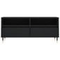 Mobile Porta TV Nero 100x34,5x44,5 cm in Legno Multistrato Mobile Porta TV Nero 100x34,5x44,5 cm in Legno Multistrato