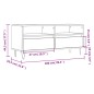 Mobile Porta TV Nero 100x34,5x44,5 cm in Legno Multistrato Mobile Porta TV Nero 100x34,5x44,5 cm in Legno Multistrato