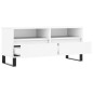 Mobile Porta TV Bianco 100x34,5x44,5 cm in Legno Multistrato Mobile Porta TV Bianco 100x34,5x44,5 cm in Legno Multistrato