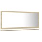 Specchio da Bagno Bianco Rovere Sonoma 80x10,5x37 cm Truciolato Specchio da Bagno Bianco Rovere Sonoma 80x10,5x37 cm Truciolato