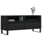 Mobile Porta TV Nero 100x34,5x44,5 cm in Legno Multistrato Mobile Porta TV Nero 100x34,5x44,5 cm in Legno Multistrato