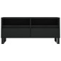 Mobile Porta TV Nero 100x34,5x44,5 cm in Legno Multistrato Mobile Porta TV Nero 100x34,5x44,5 cm in Legno Multistrato