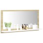 Specchio da Bagno Bianco Rovere Sonoma 80x10,5x37 cm Truciolato Specchio da Bagno Bianco Rovere Sonoma 80x10,5x37 cm Truciolato