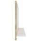 Specchio da Bagno Bianco Rovere Sonoma 80x10,5x37 cm Truciolato Specchio da Bagno Bianco Rovere Sonoma 80x10,5x37 cm Truciolato