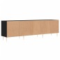 Mobile Porta TV Nero 150x30x44,5 cm in Legno Multistrato Mobile Porta TV Nero 150x30x44,5 cm in Legno Multistrato