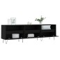 Mobile Porta TV Nero 150x30x44,5 cm in Legno Multistrato Mobile Porta TV Nero 150x30x44,5 cm in Legno Multistrato