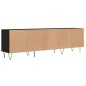 Mobile Porta TV Nero 150x30x44,5 cm in Legno Multistrato Mobile Porta TV Nero 150x30x44,5 cm in Legno Multistrato
