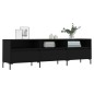 Mobile Porta TV Nero 150x30x44,5 cm in Legno Multistrato Mobile Porta TV Nero 150x30x44,5 cm in Legno Multistrato