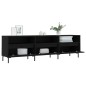 Mobile Porta TV Nero 150x30x44,5 cm in Legno Multistrato Mobile Porta TV Nero 150x30x44,5 cm in Legno Multistrato