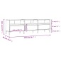 Mobile Porta TV Nero 150x30x44,5 cm in Legno Multistrato Mobile Porta TV Nero 150x30x44,5 cm in Legno Multistrato