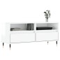 Mobile Porta TV Bianco Lucido 100x34,5x44,5cm Legno Multistrato Mobile Porta TV Bianco Lucido 100x34,5x44,5cm Legno Multistrato