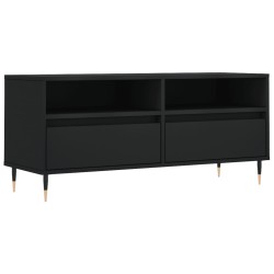 Mobile Porta TV Nero 100x34,5x44,5 cm in Legno Multistrato