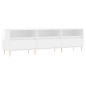 Mobile Porta TV Bianco Lucido 150x30x44,5 cm Legno Multistrato Mobile Porta TV Bianco Lucido 150x30x44,5 cm Legno Multistrato