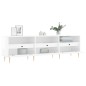 Mobile Porta TV Bianco Lucido 150x30x44,5 cm Legno Multistrato Mobile Porta TV Bianco Lucido 150x30x44,5 cm Legno Multistrato