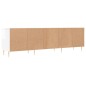 Mobile Porta TV Bianco Lucido 150x30x44,5 cm Legno Multistrato Mobile Porta TV Bianco Lucido 150x30x44,5 cm Legno Multistrato