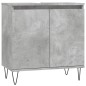 Armadietto da Bagno Grigio Cemento 58x33x60cm Legno Multistrato Armadietto da Bagno Grigio Cemento 58x33x60cm Legno Multistrato