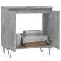Armadietto da Bagno Grigio Cemento 58x33x60cm Legno Multistrato Armadietto da Bagno Grigio Cemento 58x33x60cm Legno Multistrato