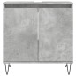 Armadietto da Bagno Grigio Cemento 58x33x60cm Legno Multistrato Armadietto da Bagno Grigio Cemento 58x33x60cm Legno Multistrato