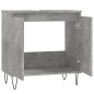 Armadietto da Bagno Grigio Cemento 58x33x60cm Legno Multistrato Armadietto da Bagno Grigio Cemento 58x33x60cm Legno Multistrato