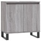 vidaXL Mobile da Bagno Grigio Sonoma 58x33x60 cm in Legno Multistrato