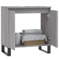 vidaXL Mobile da Bagno Grigio Sonoma 58x33x60 cm in Legno Multistrato