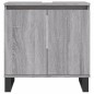 vidaXL Mobile da Bagno Grigio Sonoma 58x33x60 cm in Legno Multistrato