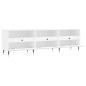 Mobile Porta TV Bianco 150x30x44,5 cm in Legno Multistrato Mobile Porta TV Bianco 150x30x44,5 cm in Legno Multistrato