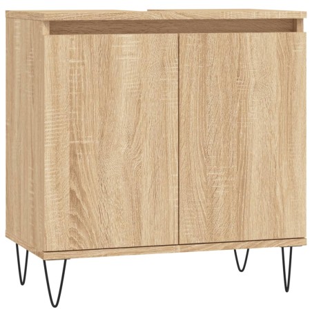 Mobile da Bagno Rovere Sonoma 58x33x60 cm in Legno Multistrato