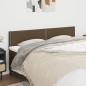 vidaXL Testiera 2 pz Marrone Scuro 100x5x78/88 cm in Tessuto vidaXL Testiera 2 pz Marrone Scuro 100x5x78/88 cm in Tessuto