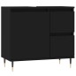 vidaXL Armadietto da Bagno Nero 65x33x60 cm in Legno Multistrato vidaXL Armadietto da Bagno Nero 65x33x60 cm in Legno Multistrato